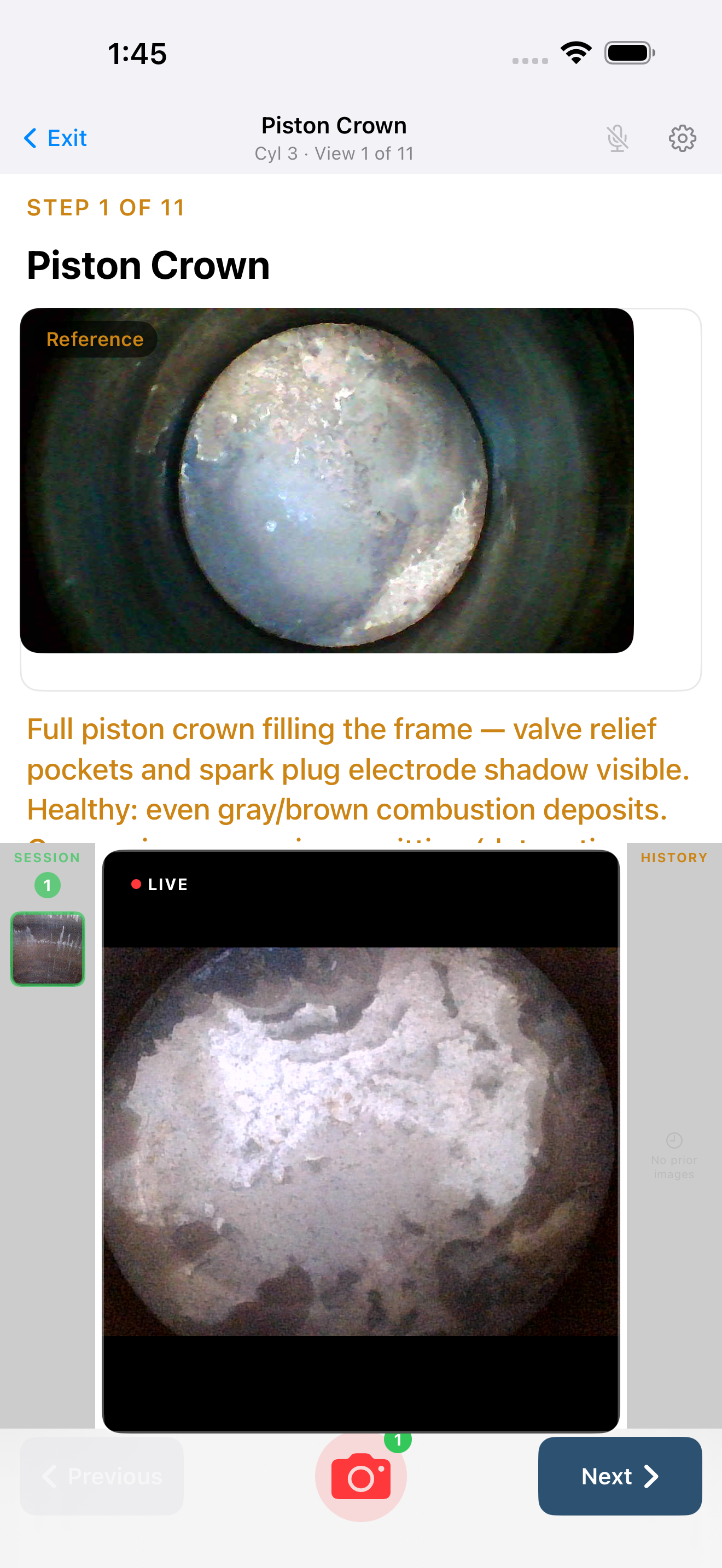 Capture screen on iPhone with live preview, guidance, and shutter